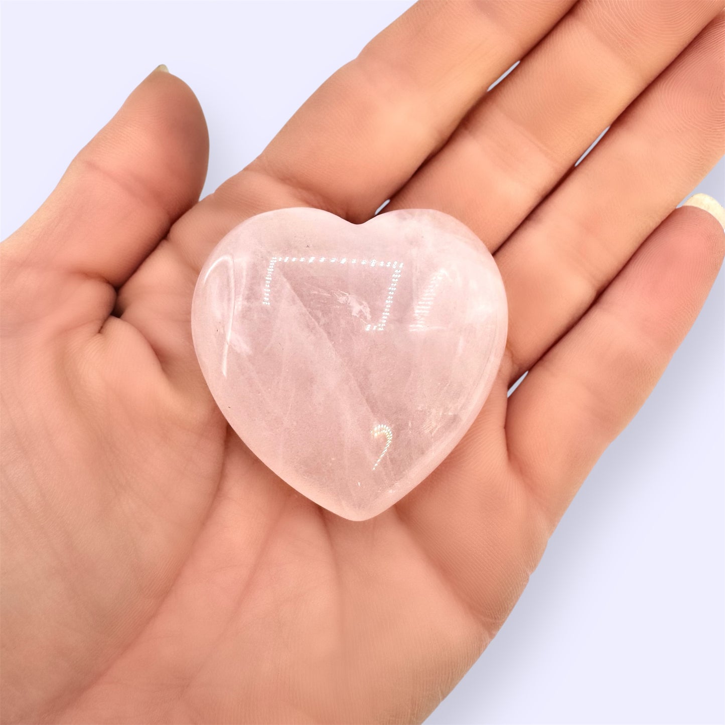 Large Rose Quartz Heart - (4.5cm) IMPERFECT