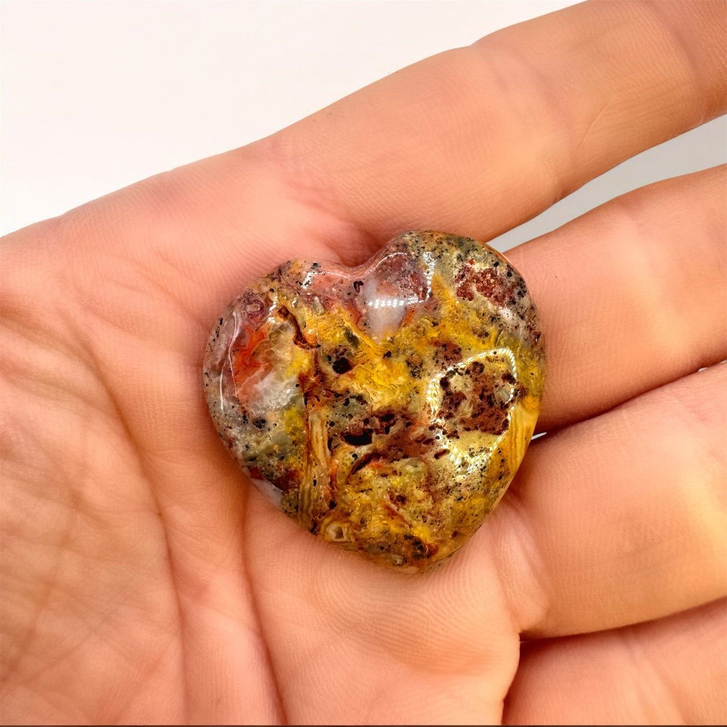 Bumblebee Jasper Heart - (3cm)