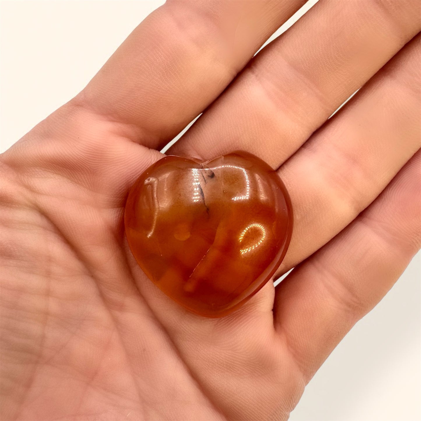 Carnelian Heart - Puffy (3cm)