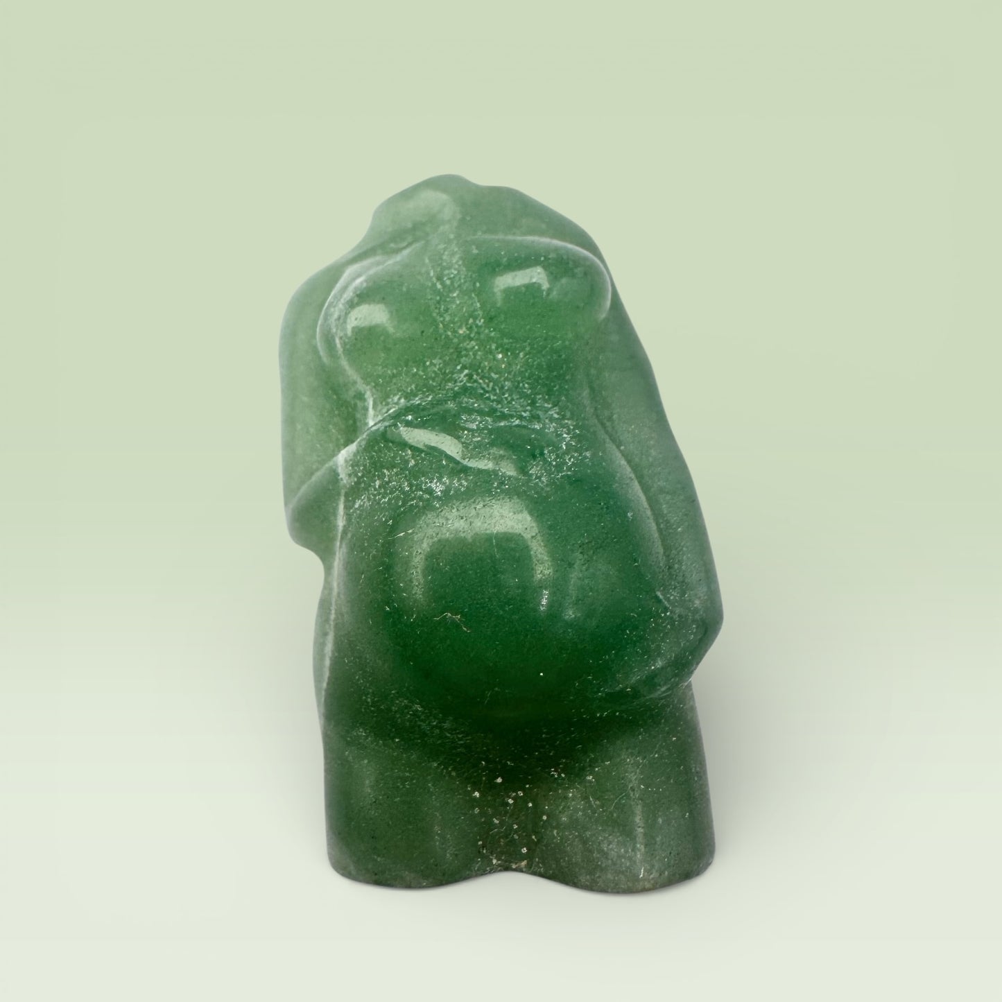 Green Aventurine Pregnant Body Carving (4cm)