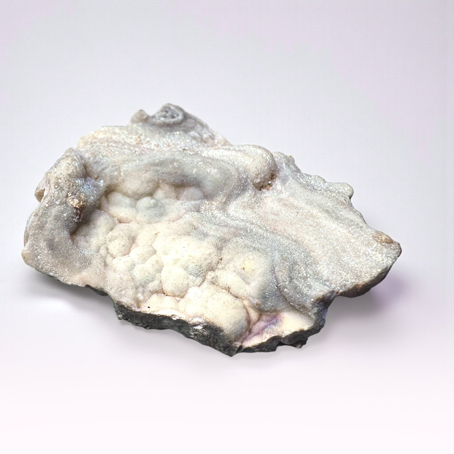 White - Blue Aura Chalcedony (6 x 5.5cm)