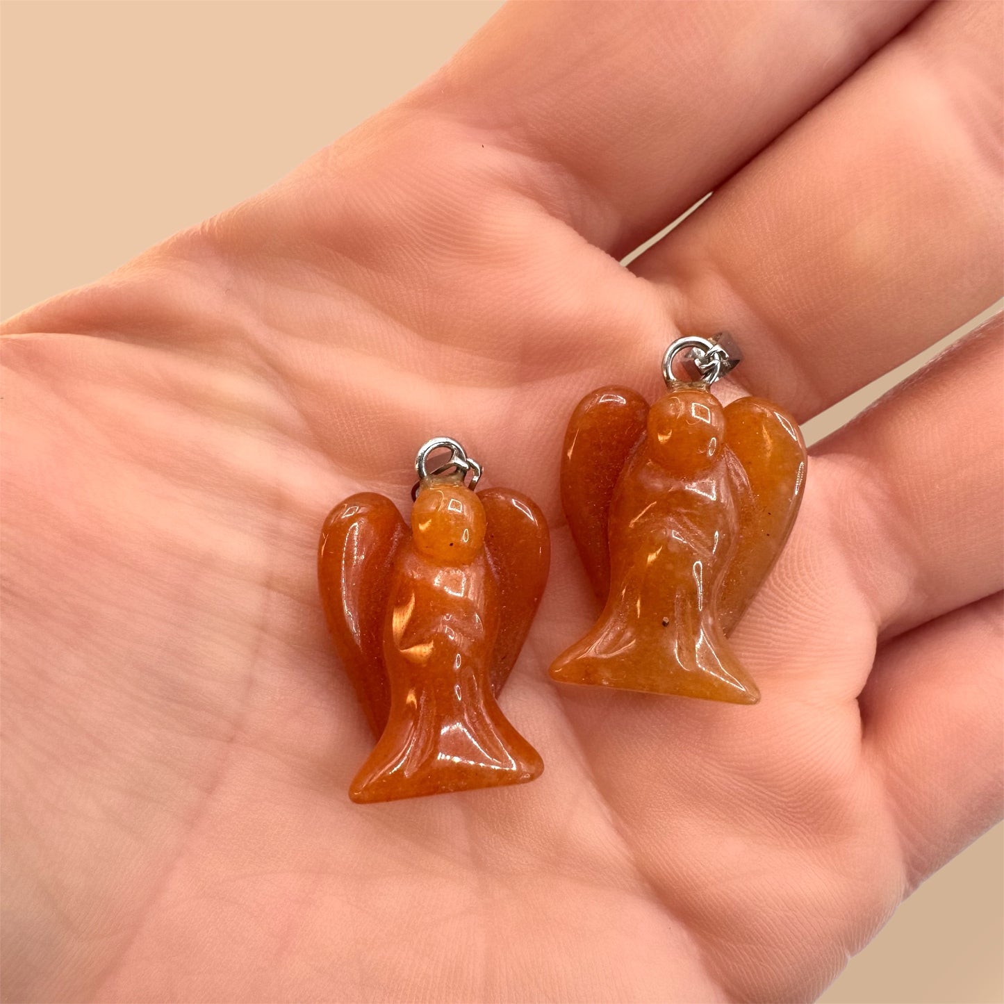 Carnelian Angel Pendant (2cm)