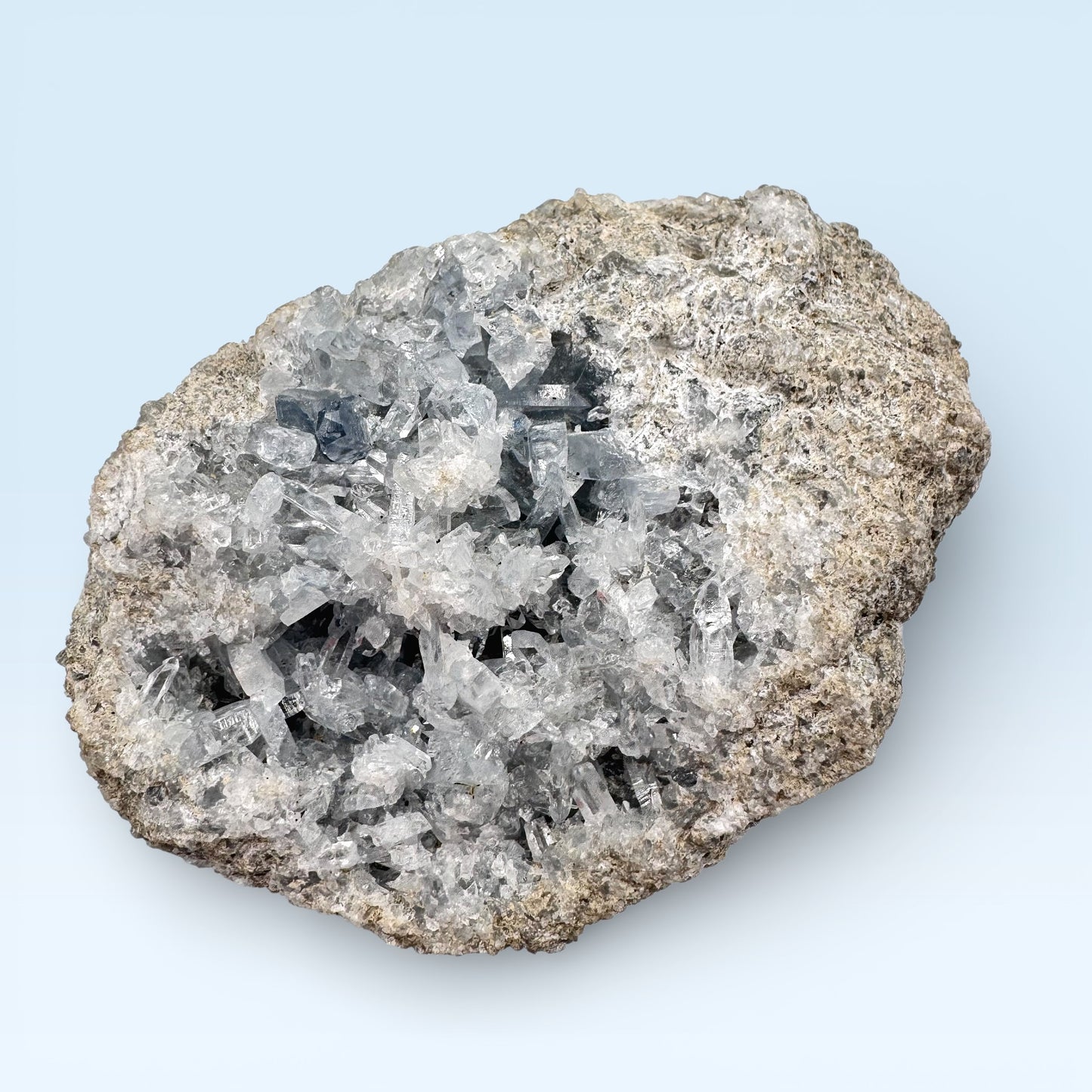 Celestite Cluster on Matrix - Large