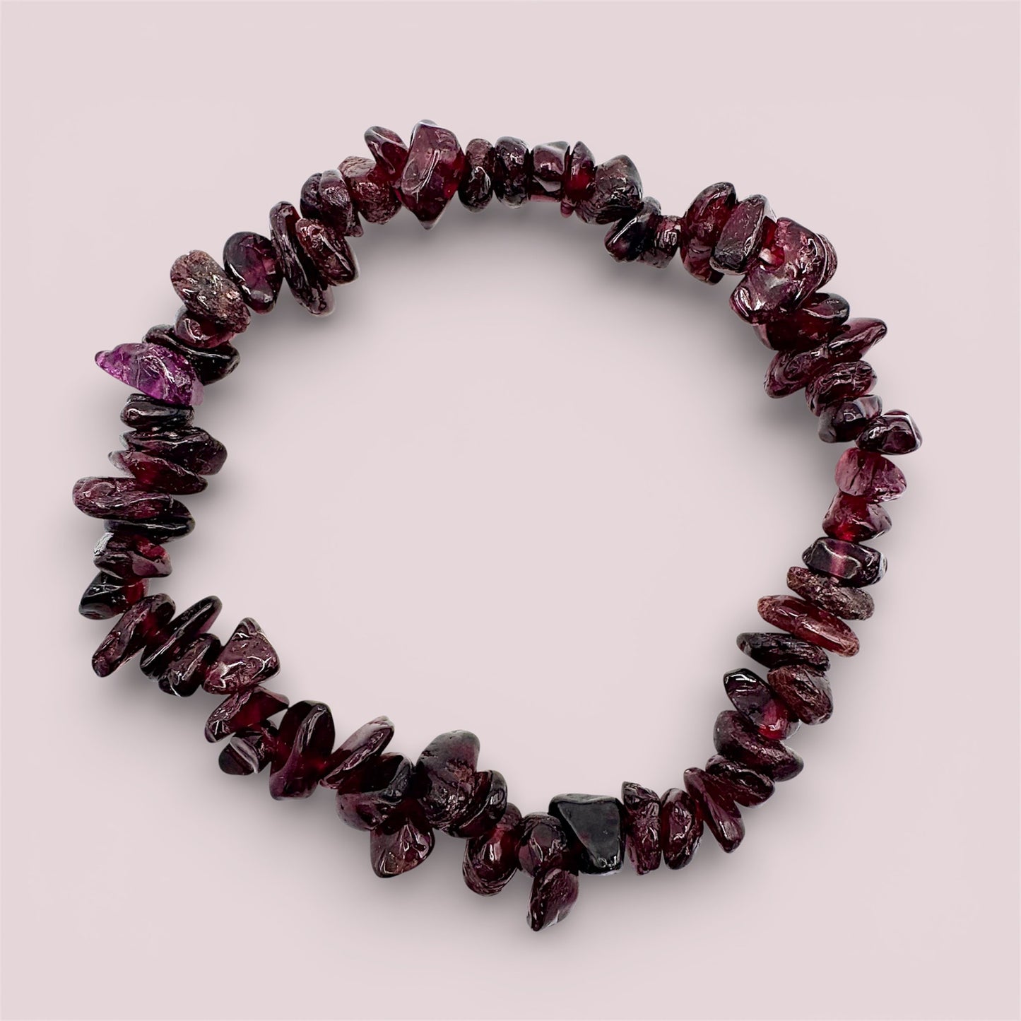 Garnet Chip Bracelet