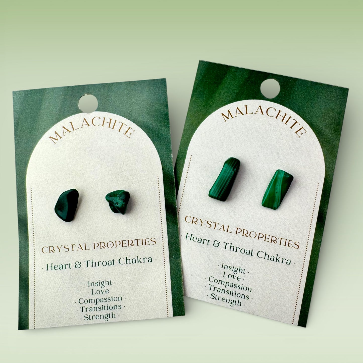 Malachite Chip Earrings
