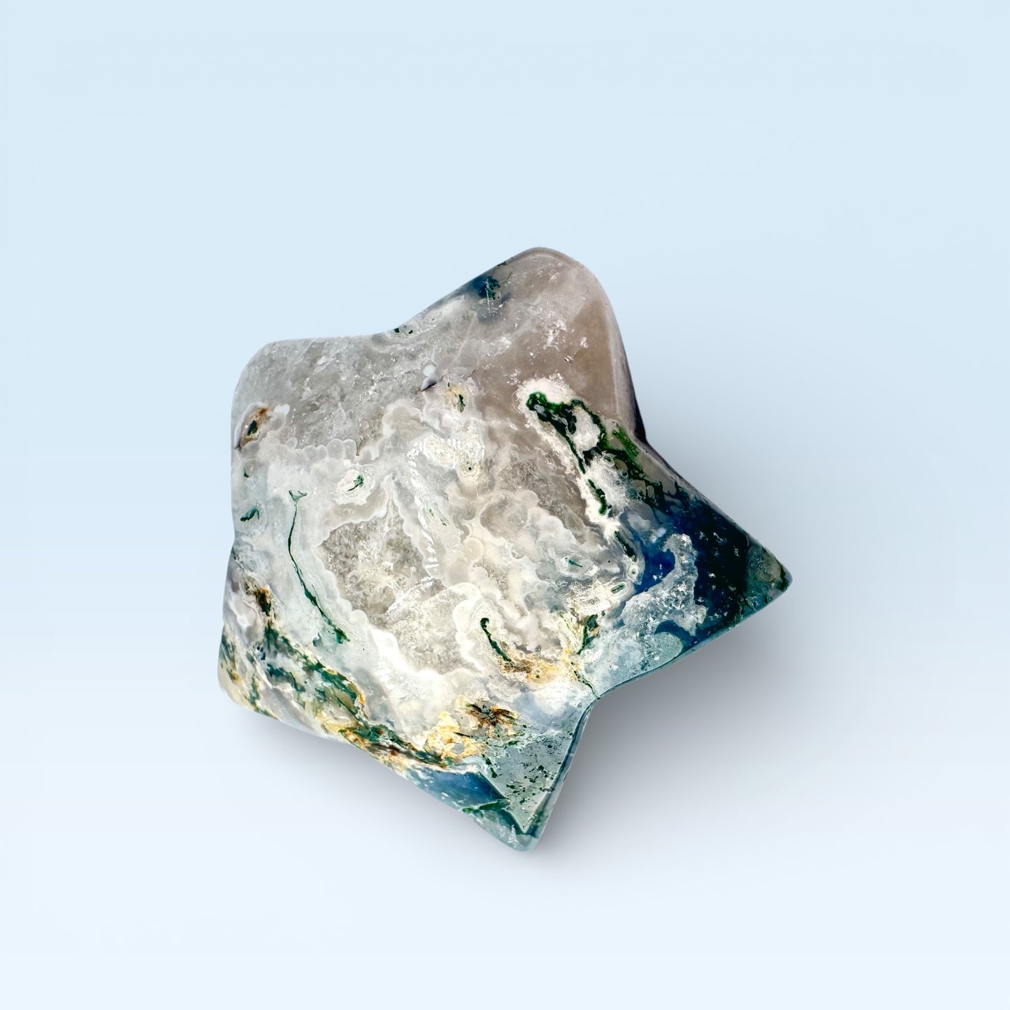 Moss Agate Star (4.5cm)