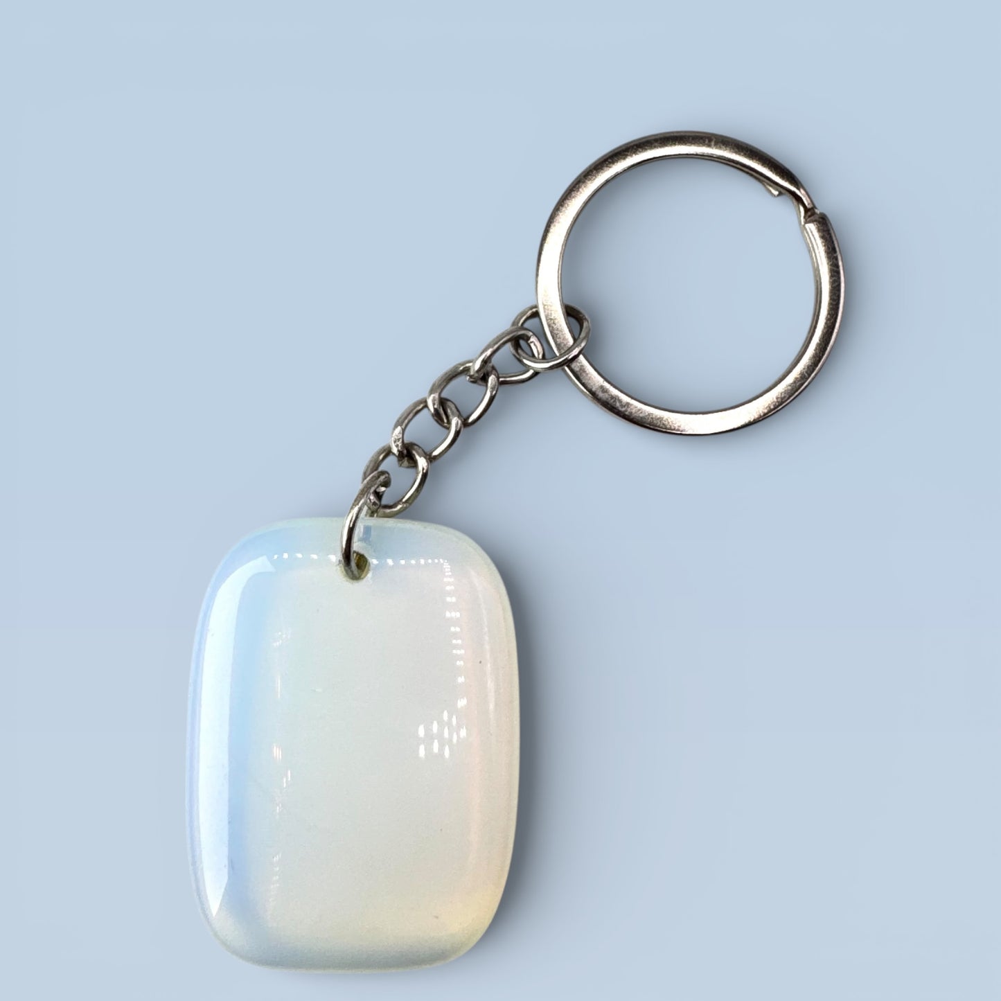 Opalite Palmstone Keyring (4cm)
