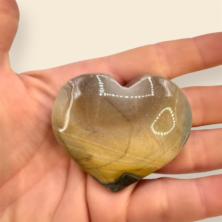 Large Picture Jasper Heart - (5.5cm)
