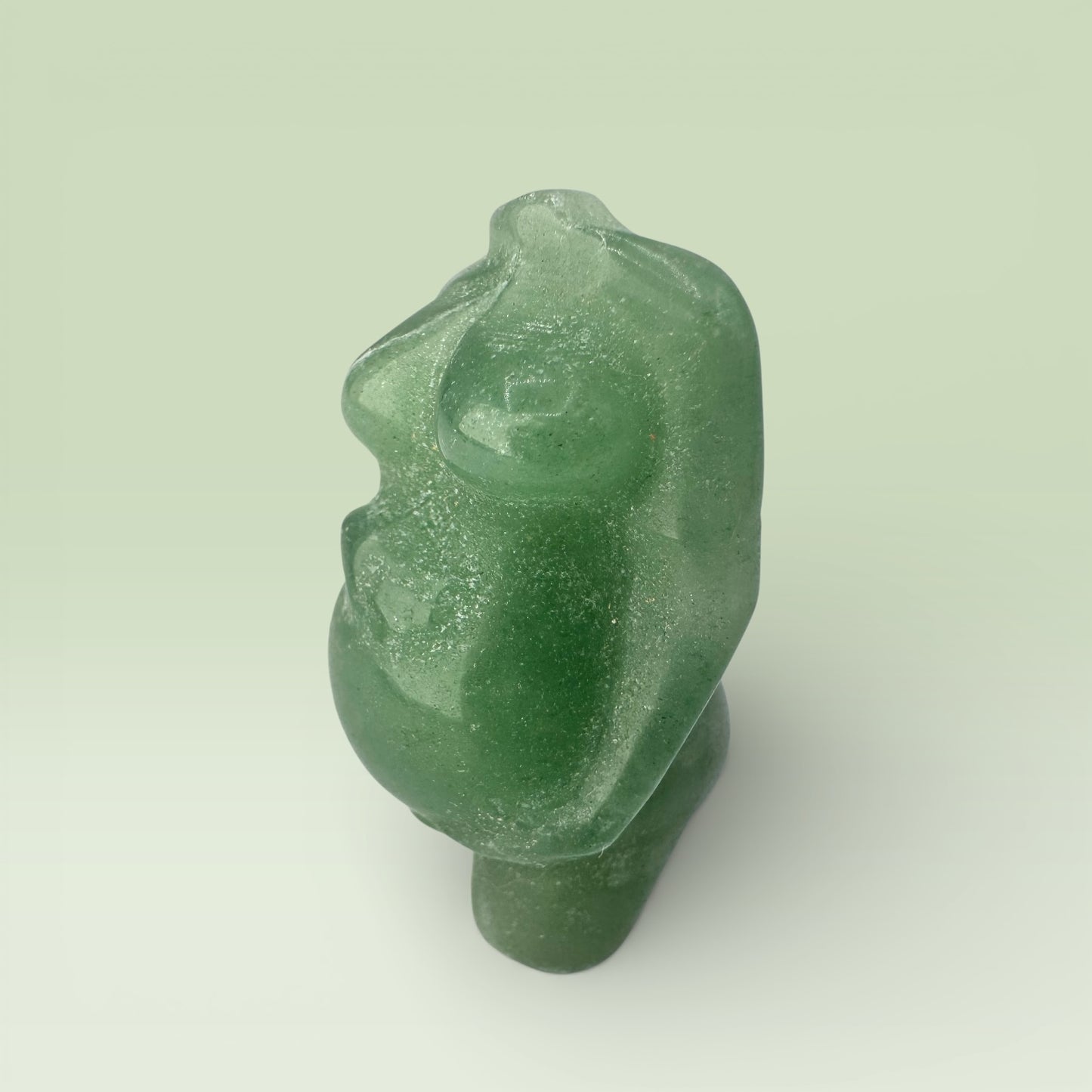 Green Aventurine Pregnant Body Carving (4cm)