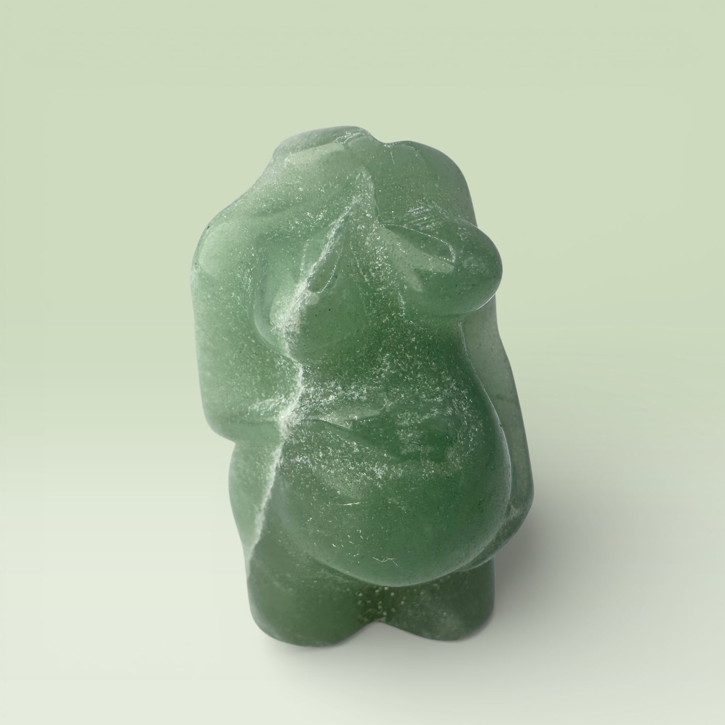 Green Aventurine Pregnant Body Carving (4cm)