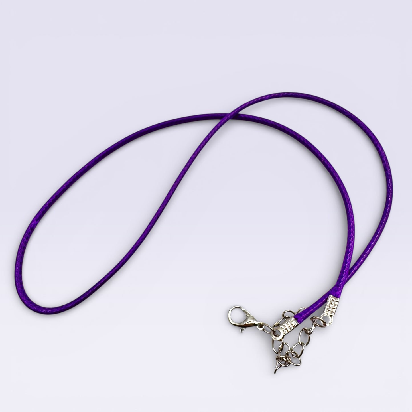 Dark Purple Wax Cord Necklace