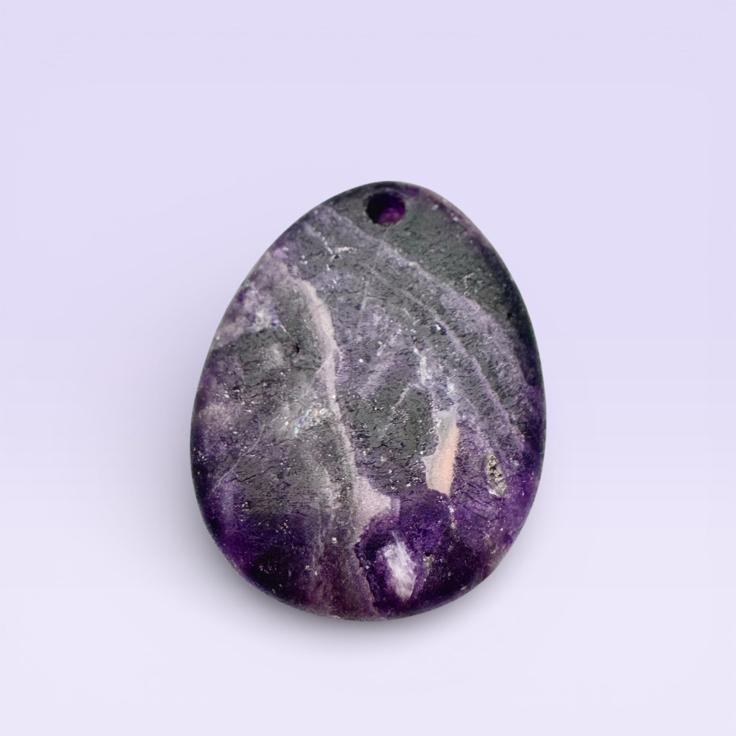 Amethyst Teardrop Pendant 4.4cm