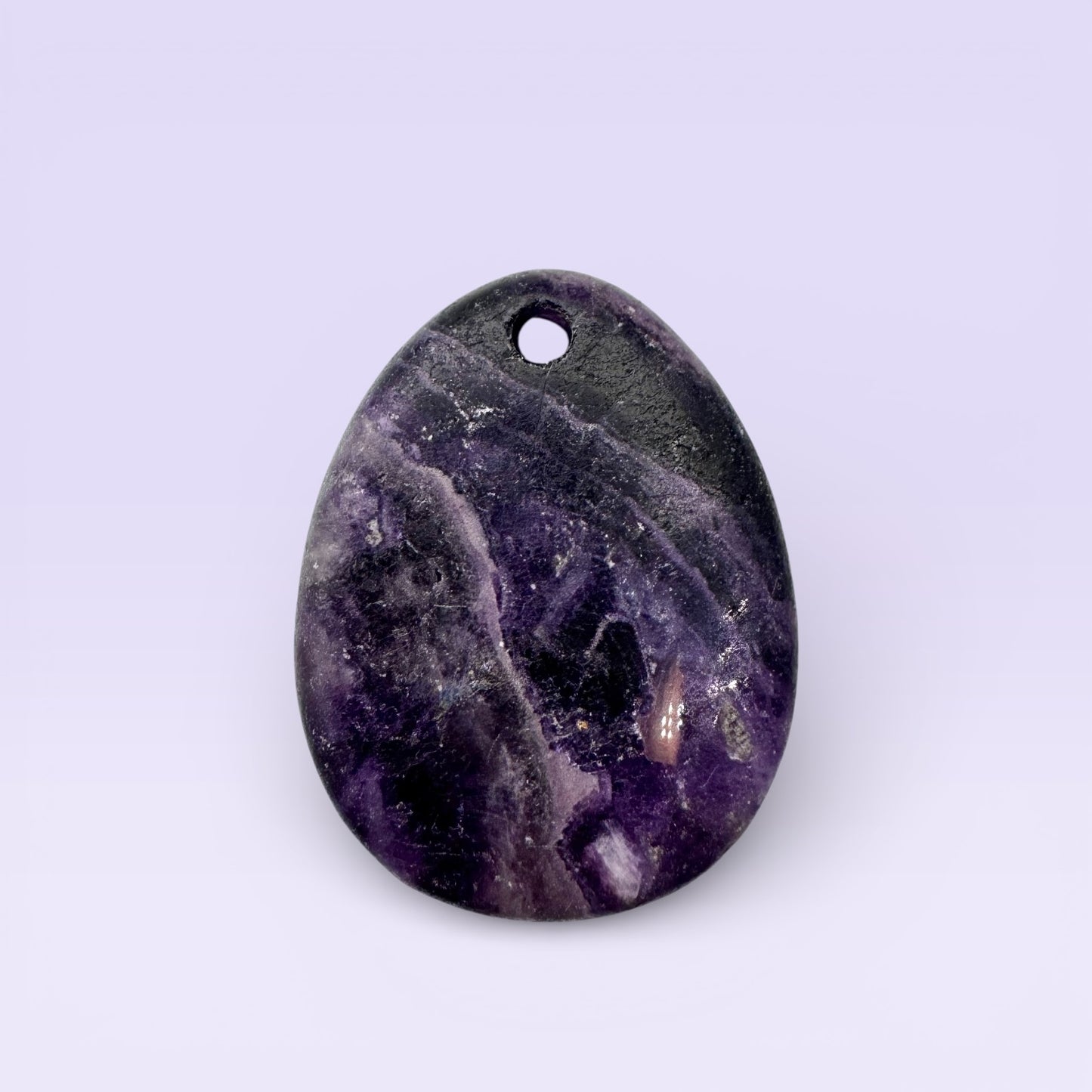 Amethyst Teardrop Pendant 4.4cm