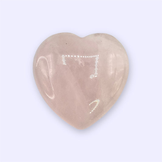 Large Rose Quartz Heart - (4.5cm) IMPERFECT