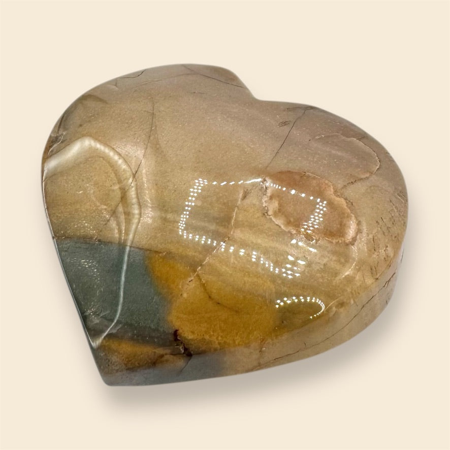 Large Picture Jasper Heart - (5.5cm)