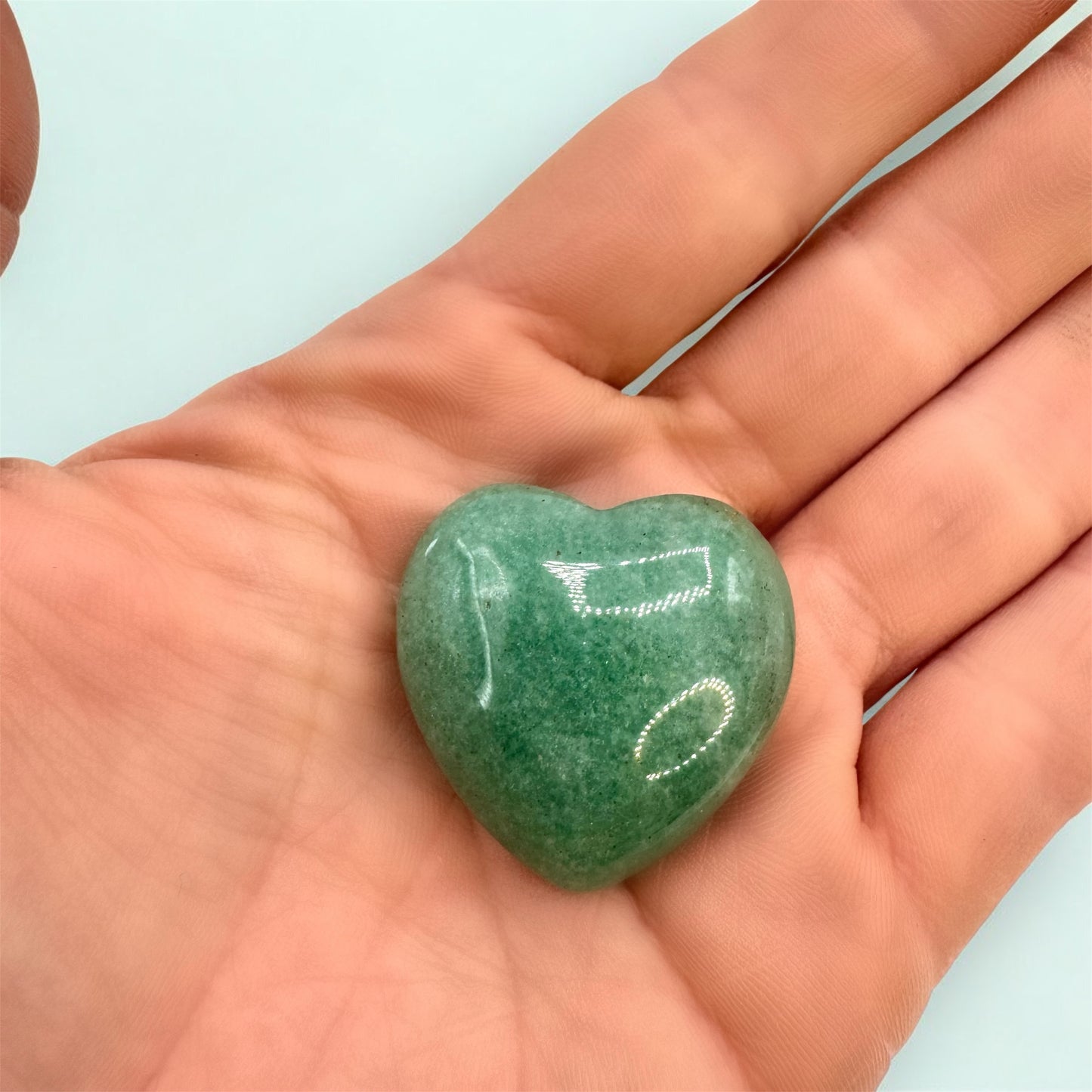 Green Aventurine Heart - Puffy (3cm)