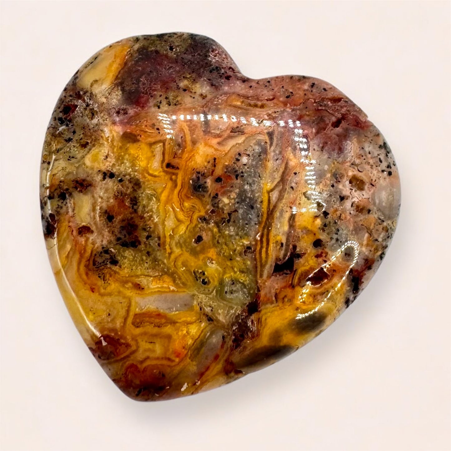 Bumblebee Jasper Heart - (3cm)