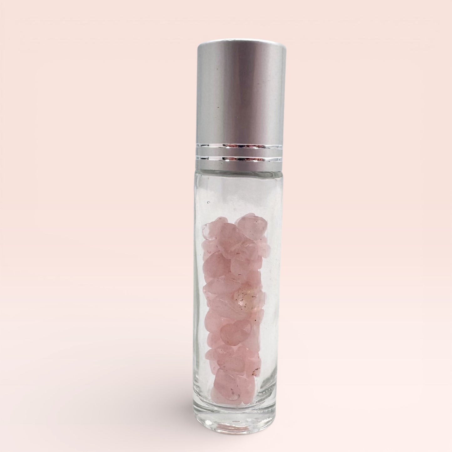 Rose Quartz Essential Oil Roller Bottle