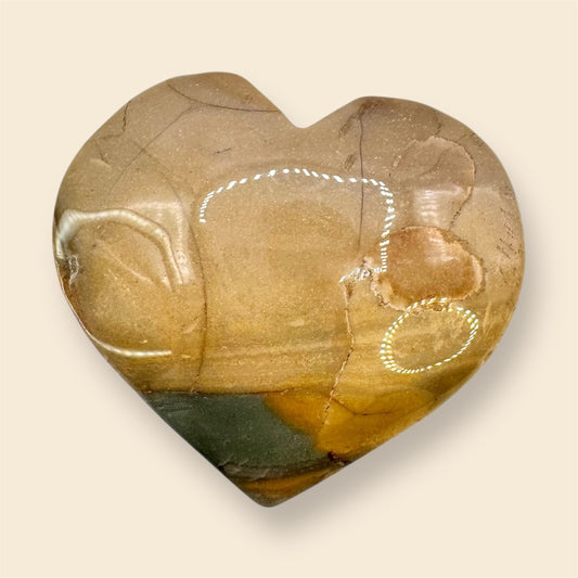 Large Picture Jasper Heart - (5.5cm)
