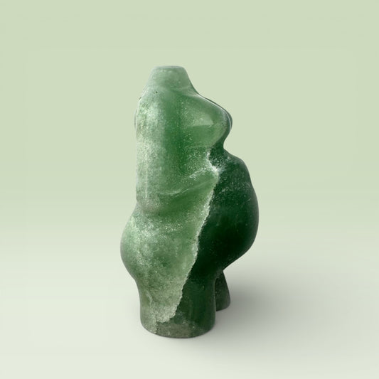 Green Aventurine Pregnant Body Carving (4cm)