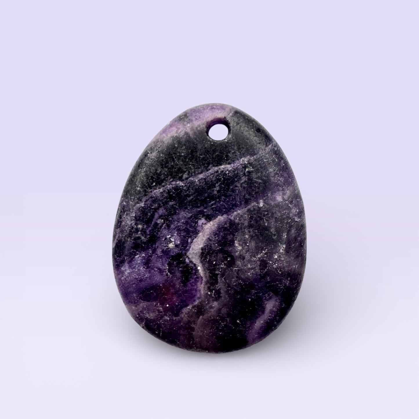 Amethyst Teardrop Pendant 4.4cm