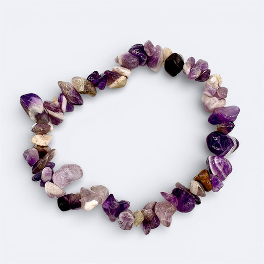 Amethyst Chip Bracelet