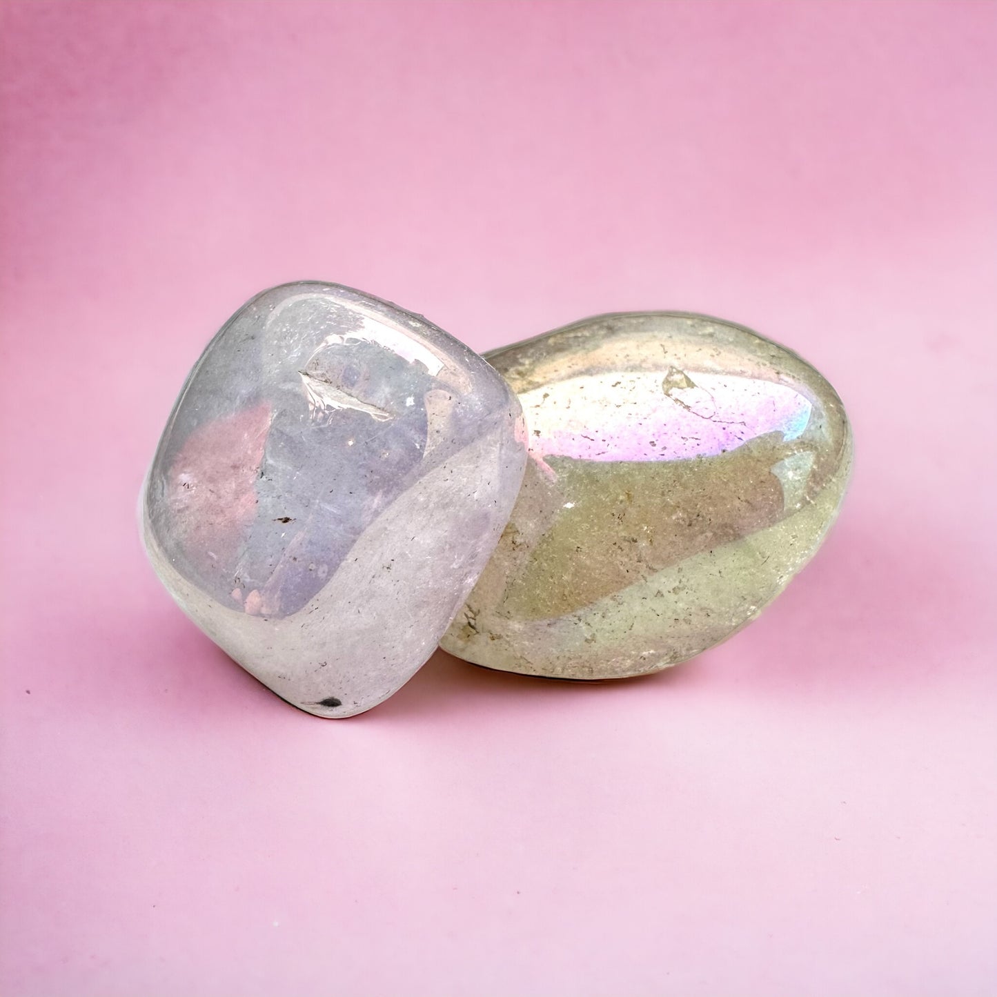 Aura Amethyst Tumblestone