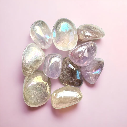 Aura Amethyst Tumblestone