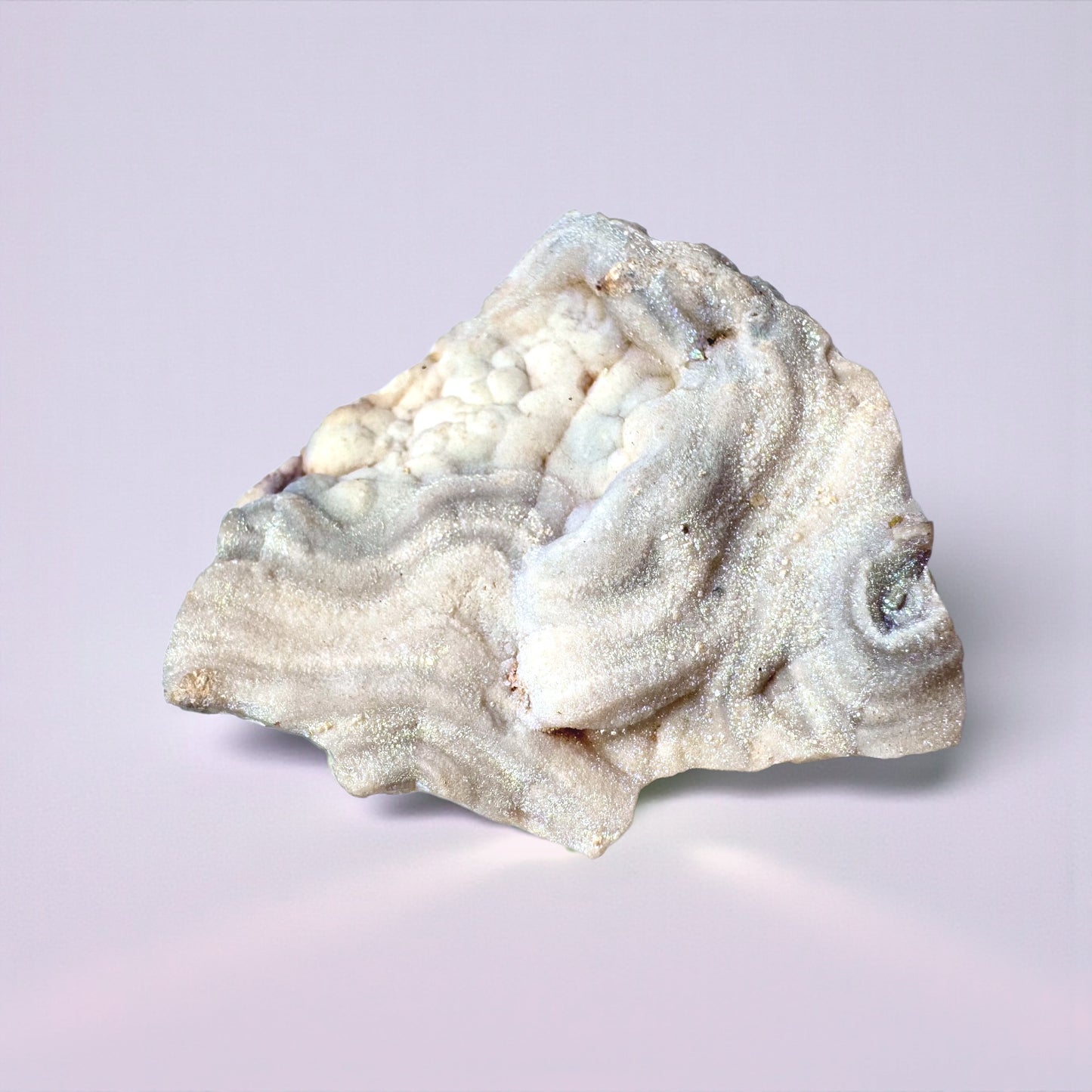 White - Blue Aura Chalcedony (6 x 5.5cm)