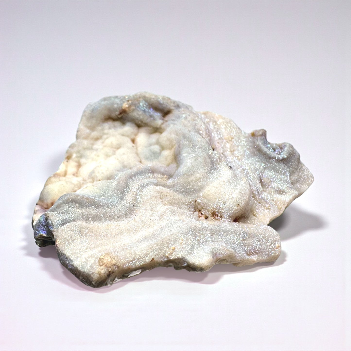 White - Blue Aura Chalcedony (6 x 5.5cm)