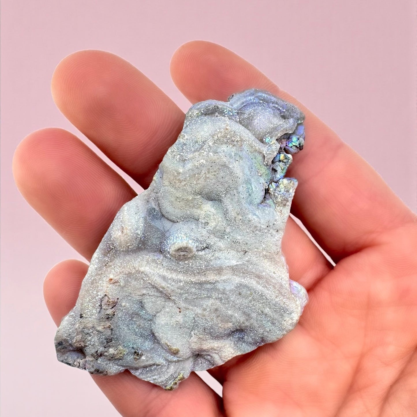 Blue Aura Chalcedony (6.5 x 4.2cm)