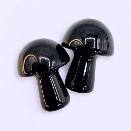 Black Obsidian Mushroom (2cm)