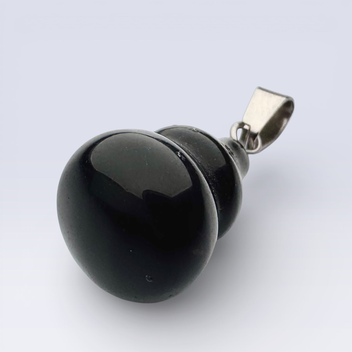 Black Obsidian Gourd Pendant (2cm)