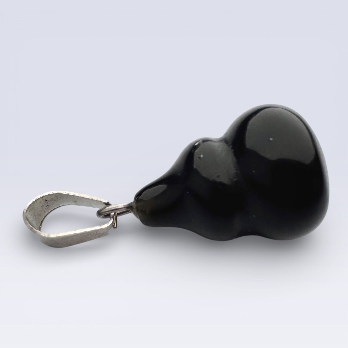 Black Obsidian Gourd Pendant (2cm)