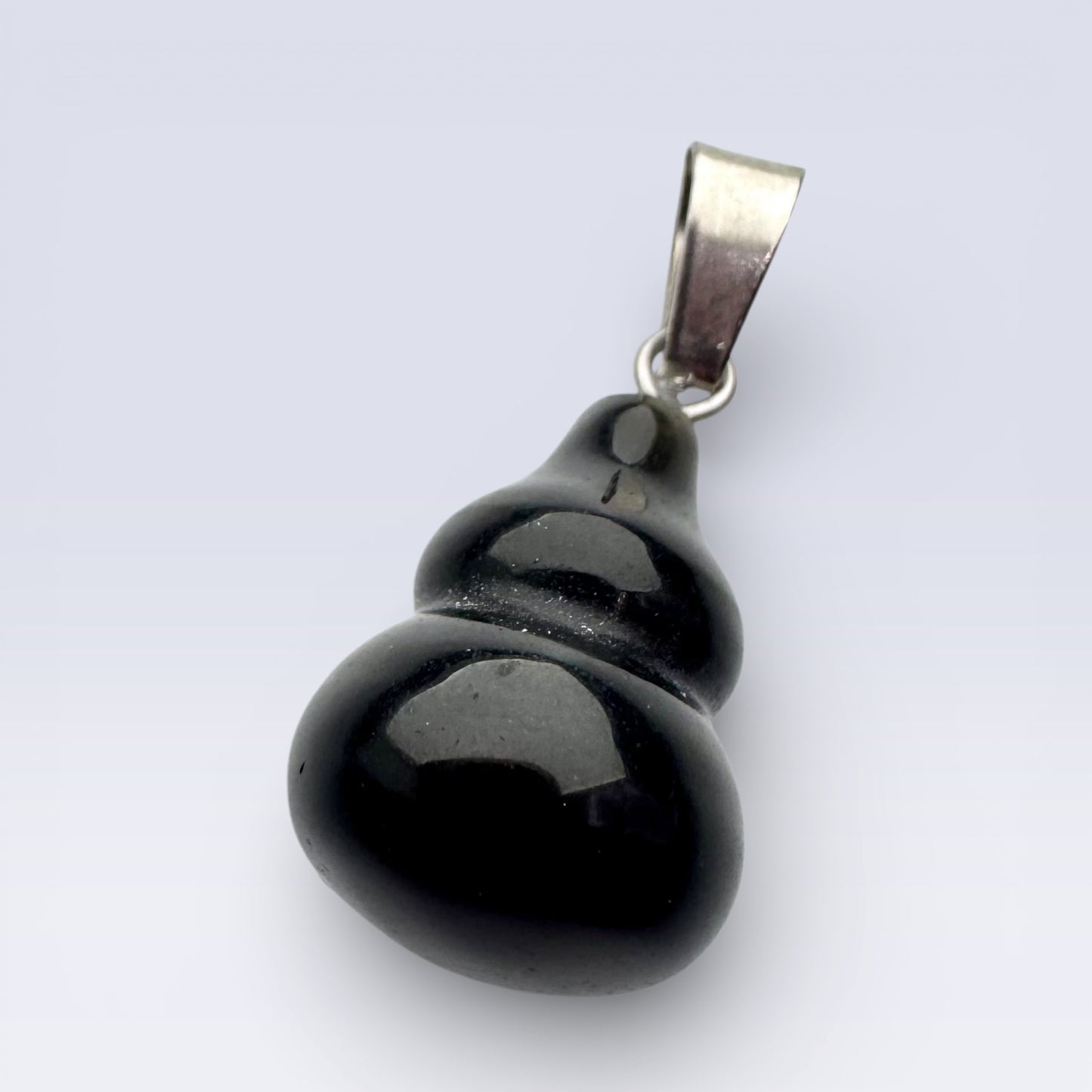 Black Obsidian Gourd Pendant (2cm)