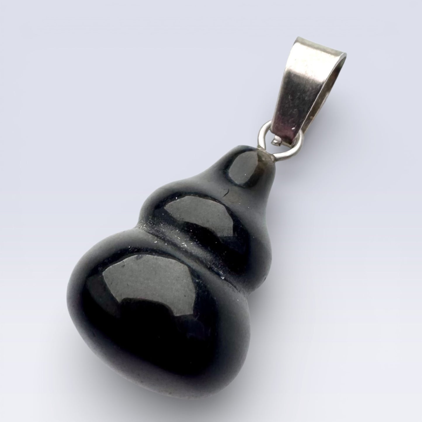 Black Obsidian Gourd Pendant (2cm)