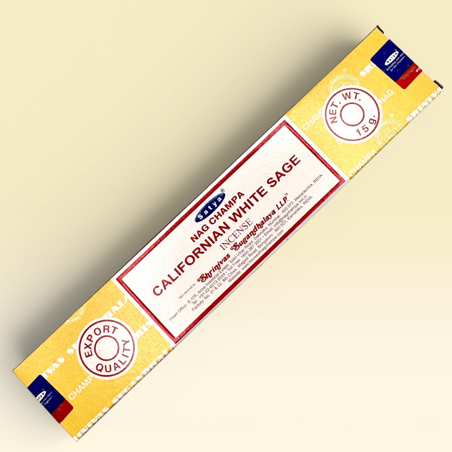 Californian White Sage Satya Incense Sticks