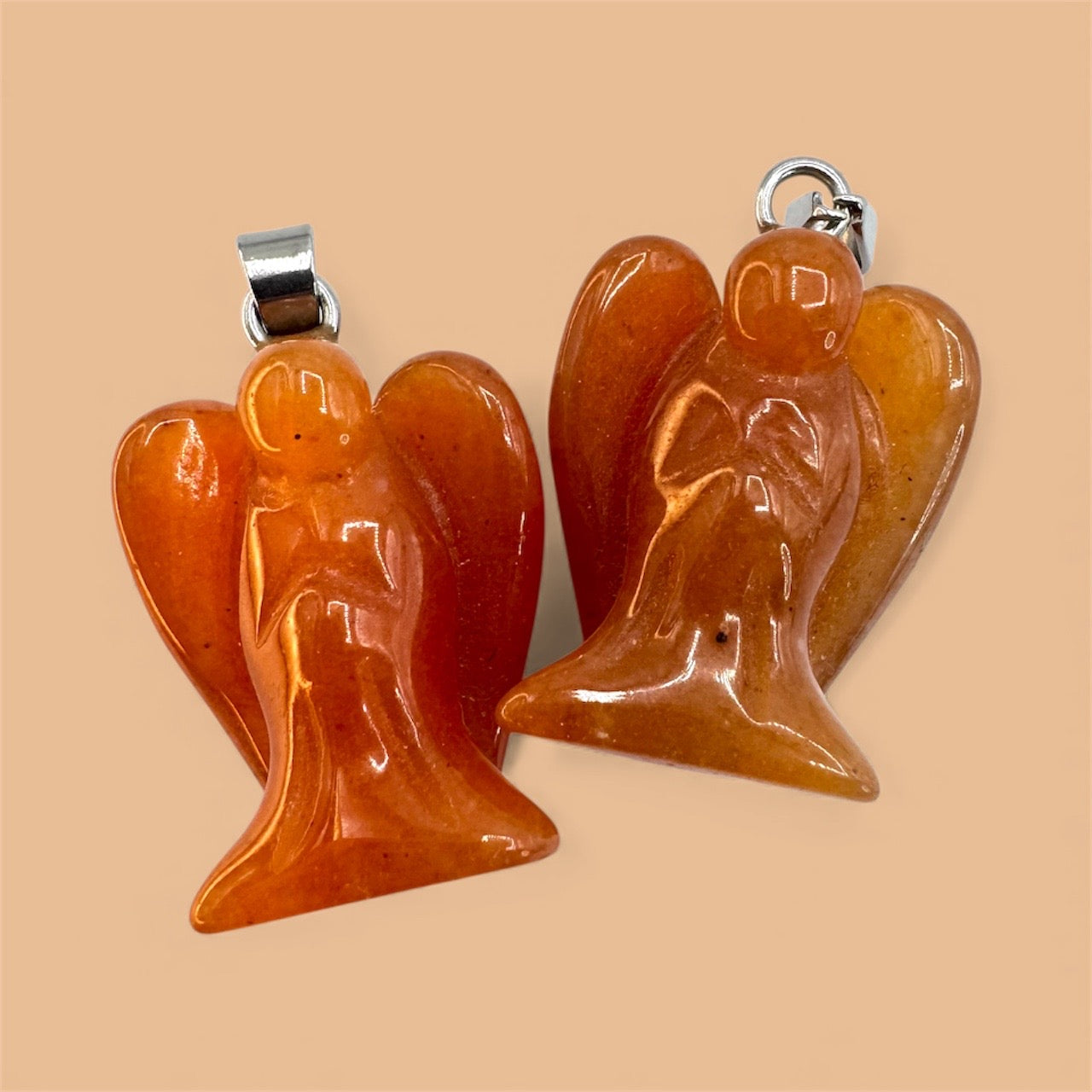 Carnelian Angel Pendant (2cm)
