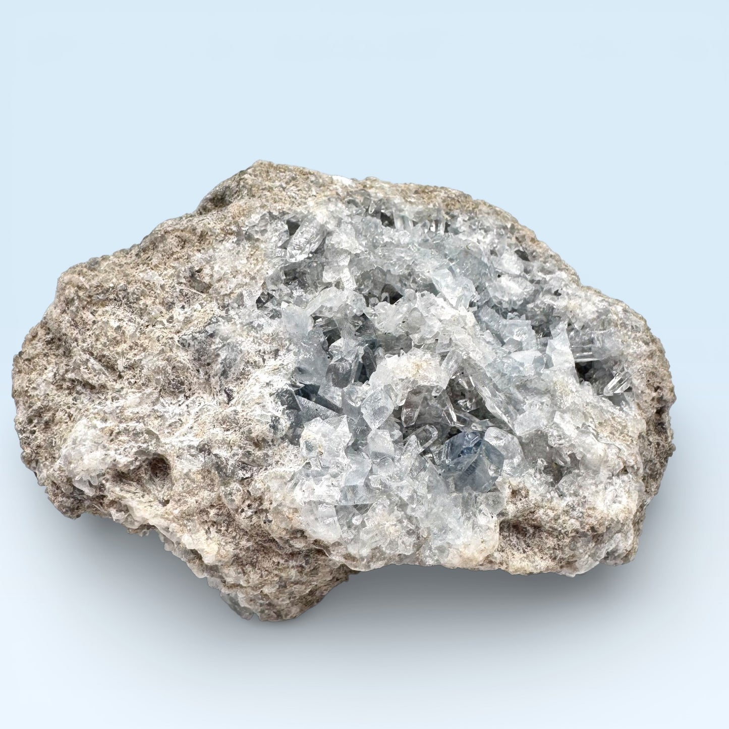 Celestite Cluster on Matrix - Large