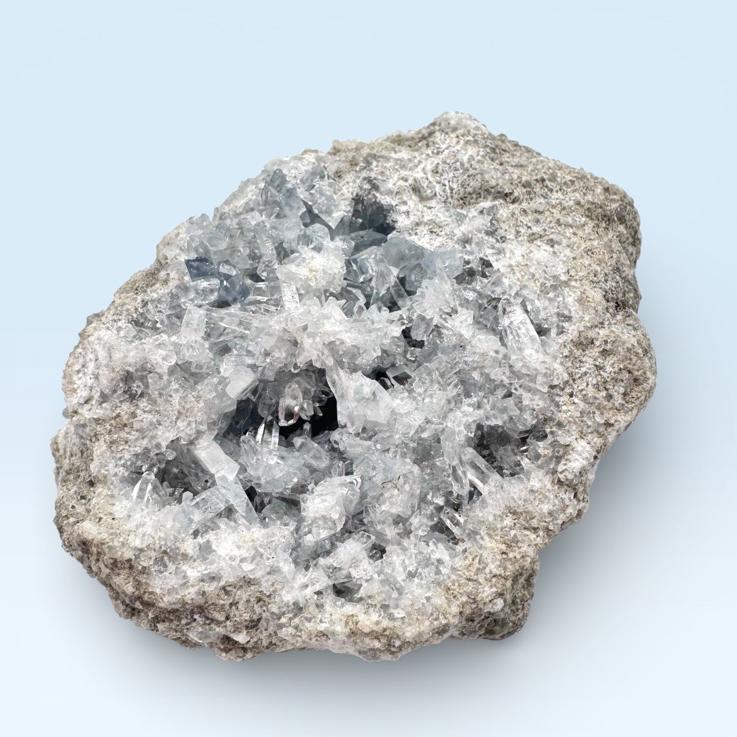 Celestite Cluster on Matrix - Large