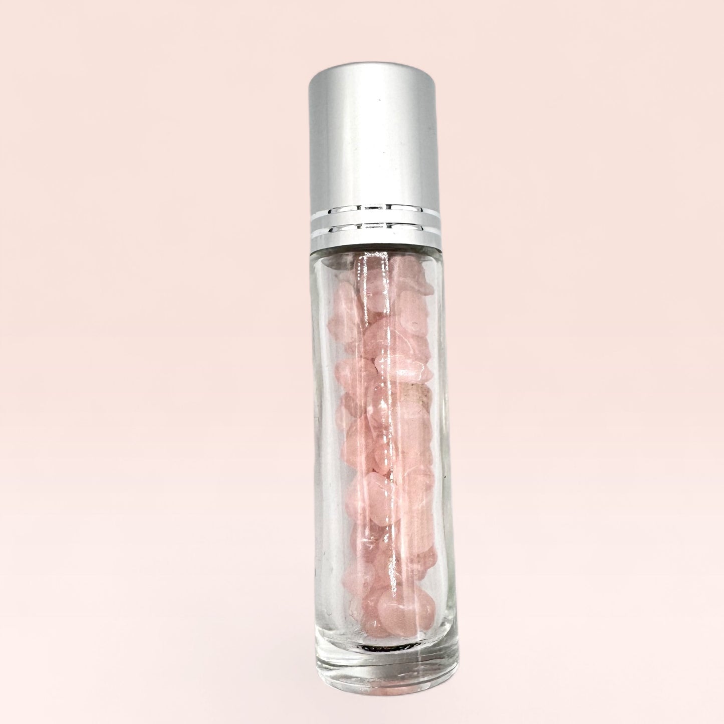Rose Quartz Essential Oil Roller Bottle