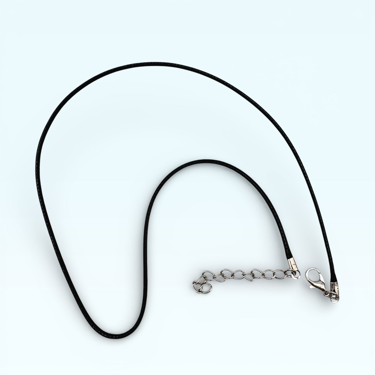Black Wax Cord Necklace