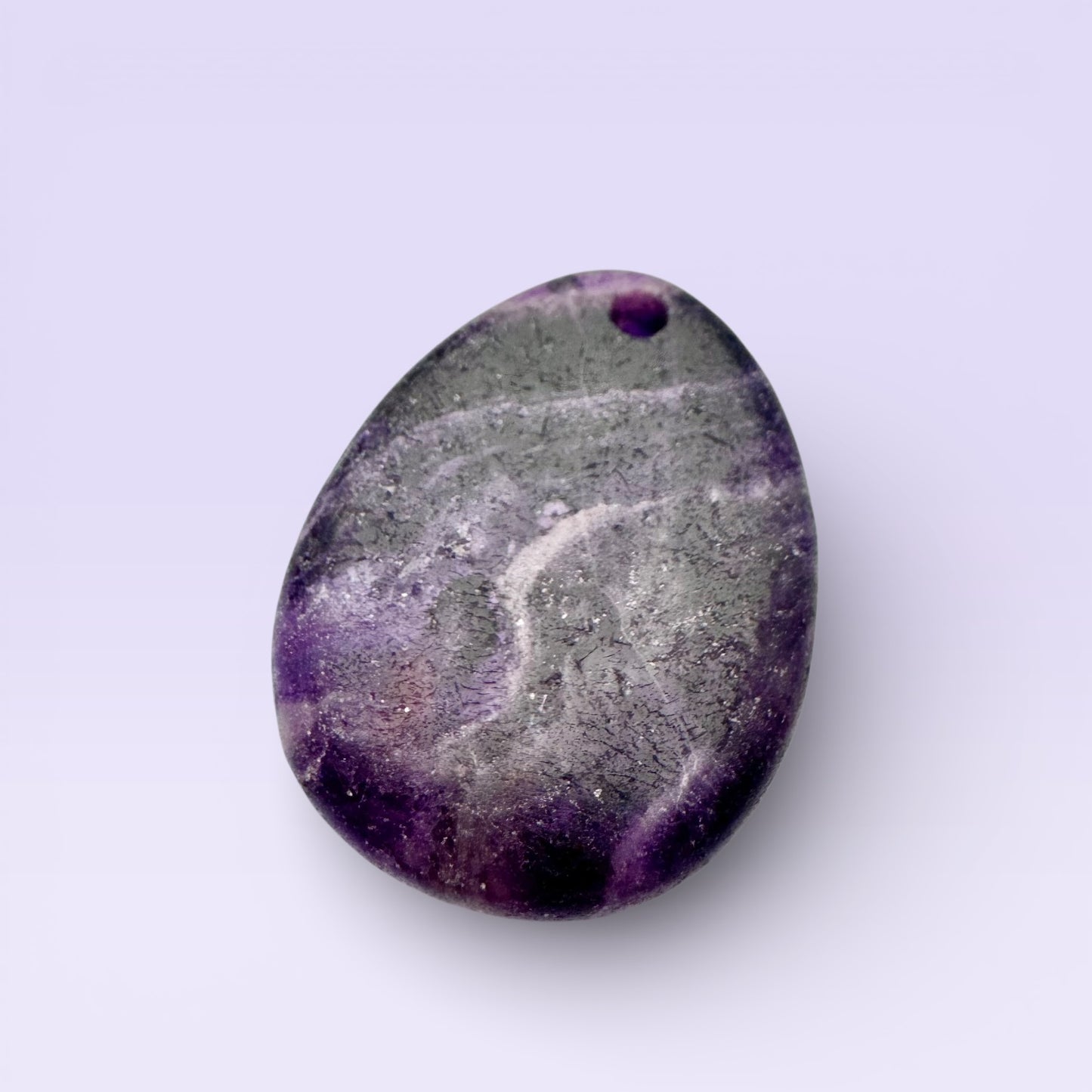 Amethyst Teardrop Pendant 4.4cm