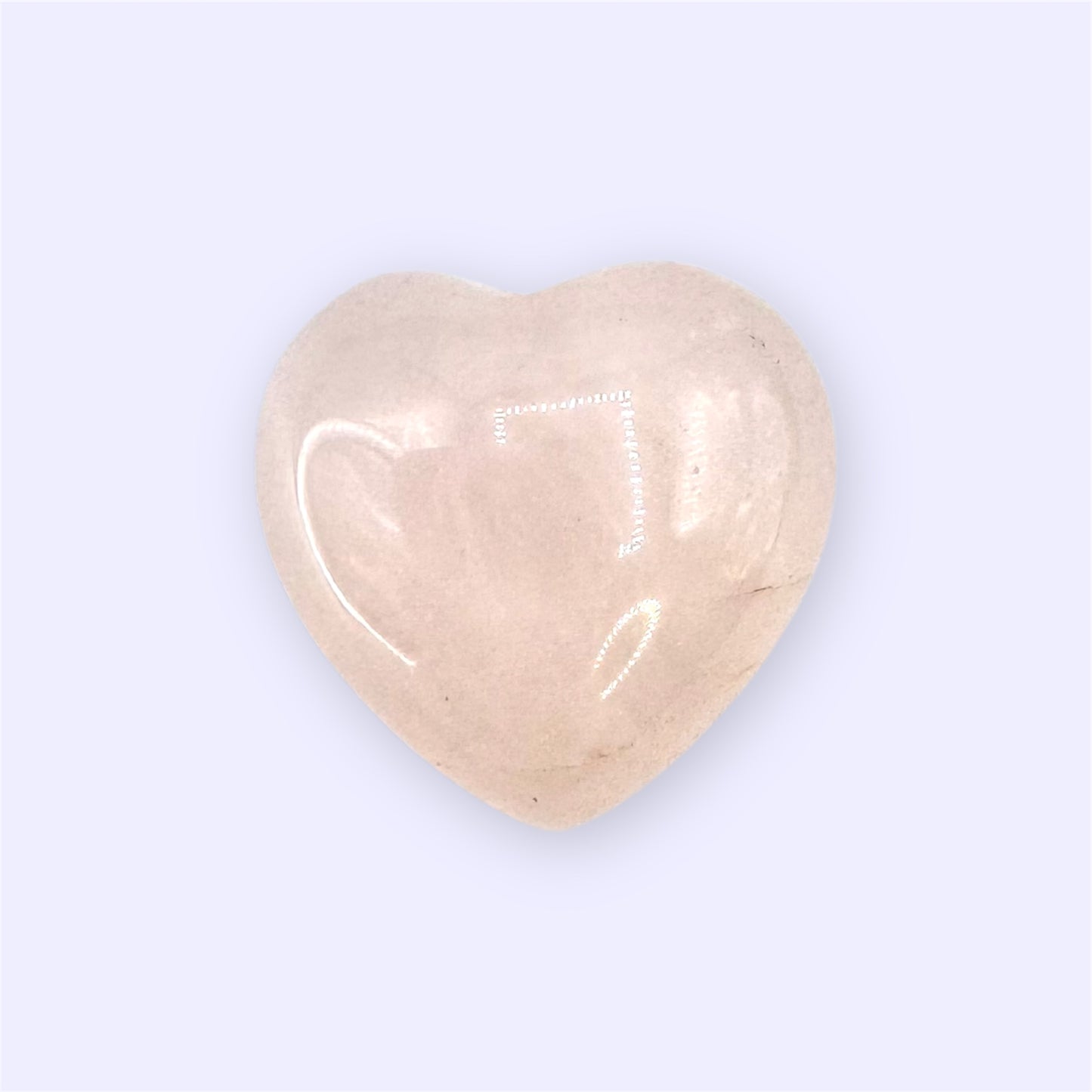Mini Rose Quartz Heart - Puffy (1.5cm)