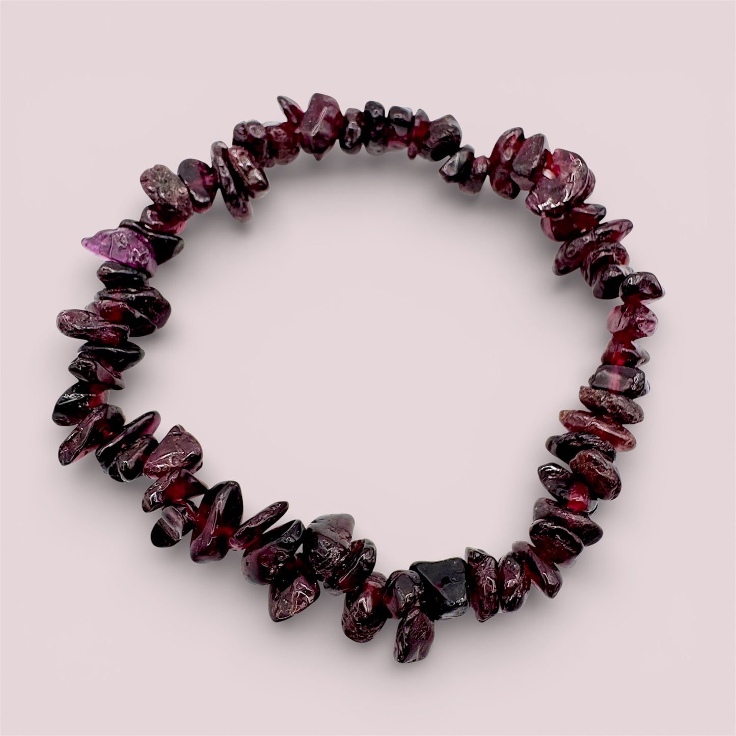 Garnet Chip Bracelet