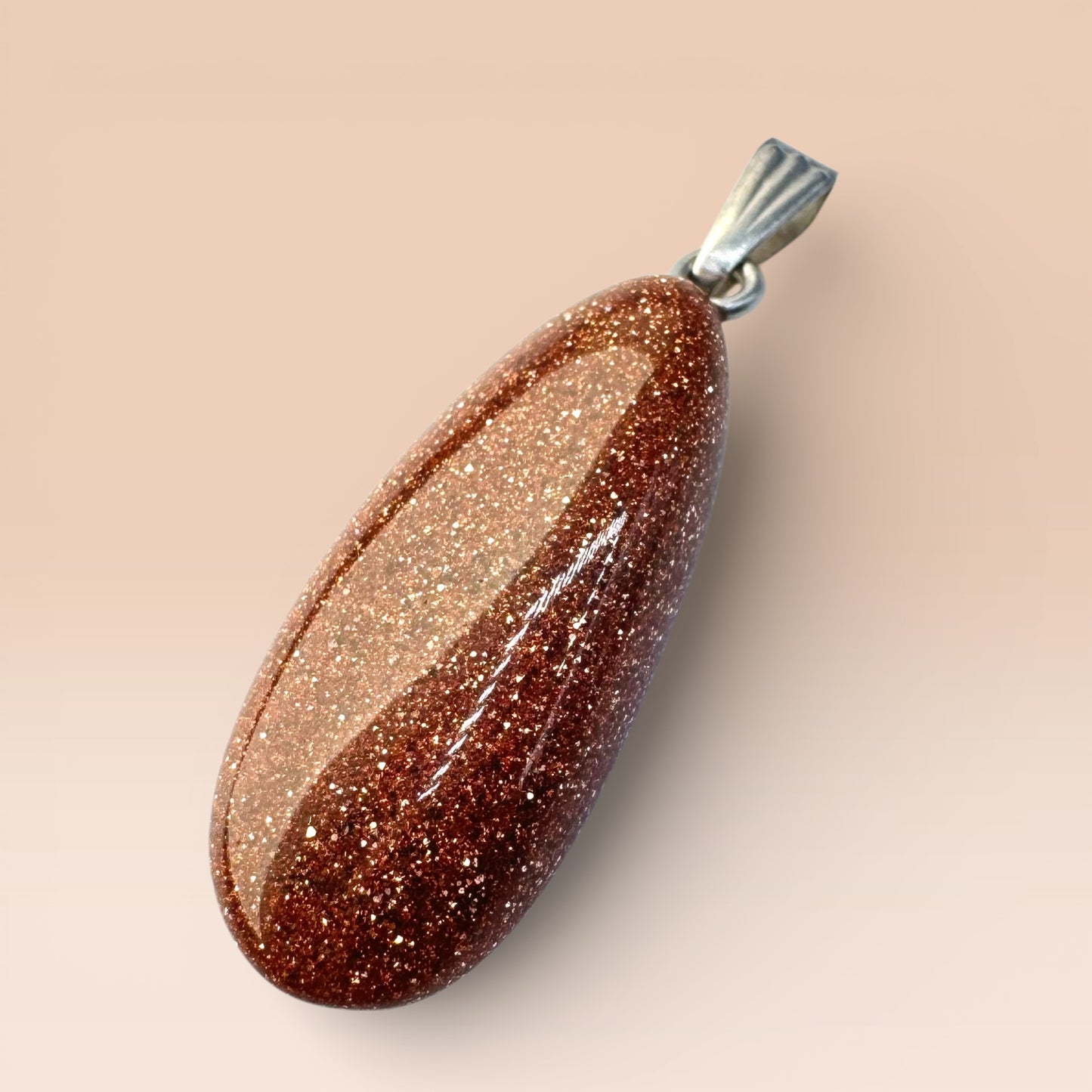 Goldstone Teardrop Pendant