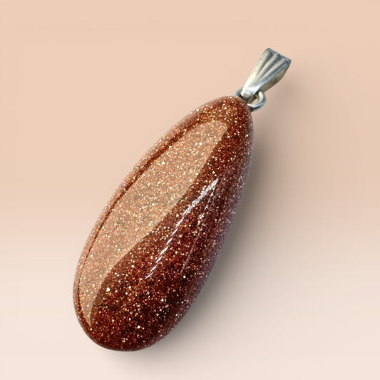 Goldstone Teardrop Pendant