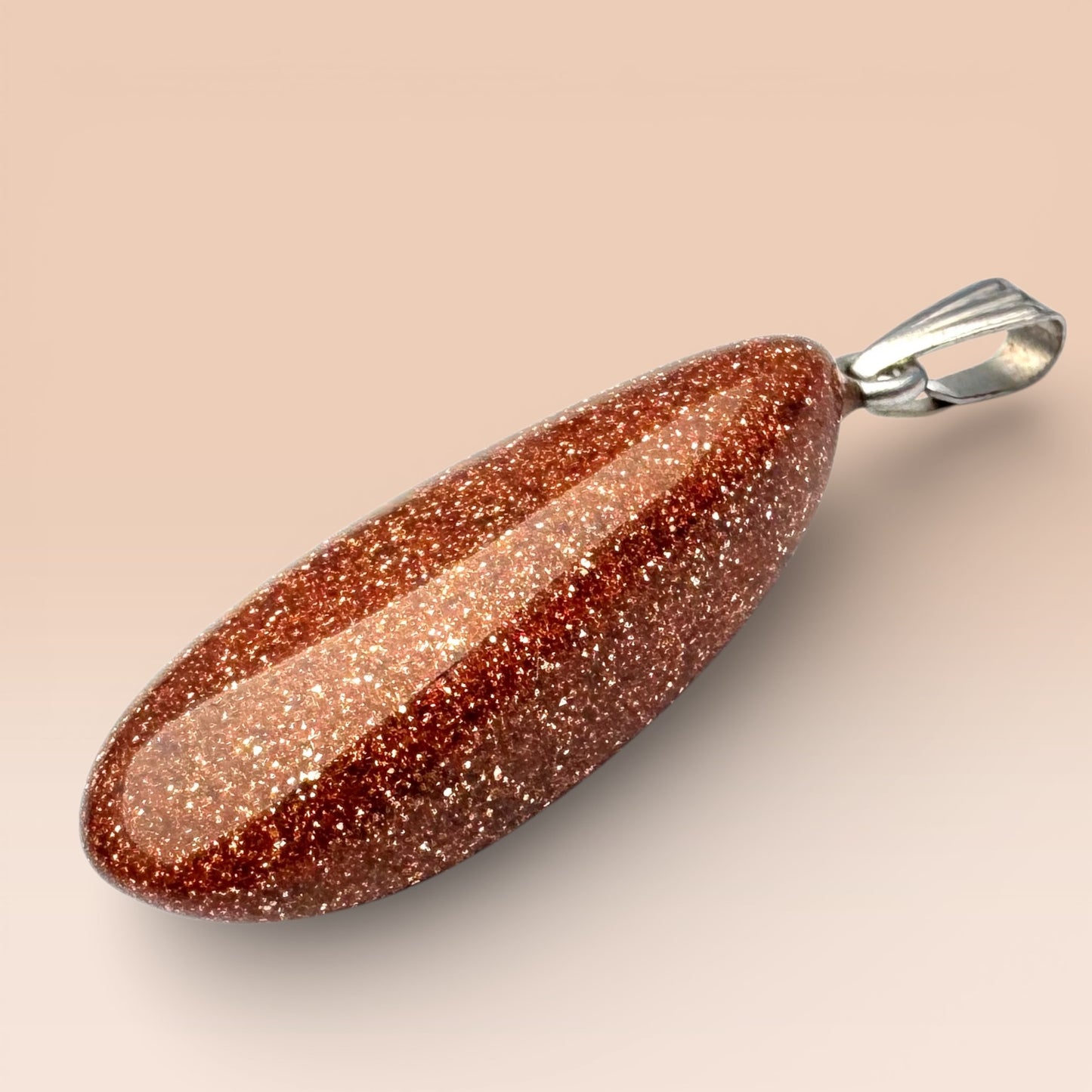 Goldstone Teardrop Pendant