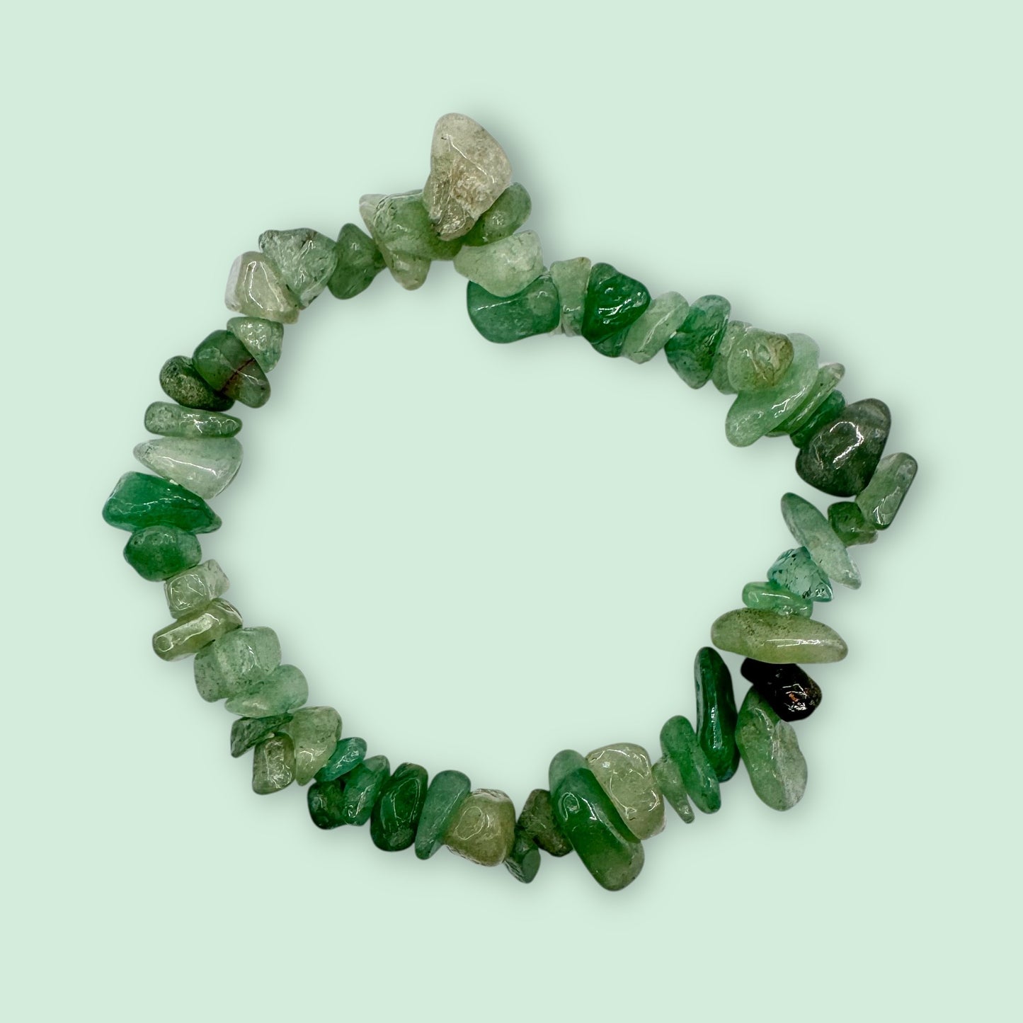 Green Aventurine Chip Bracelet