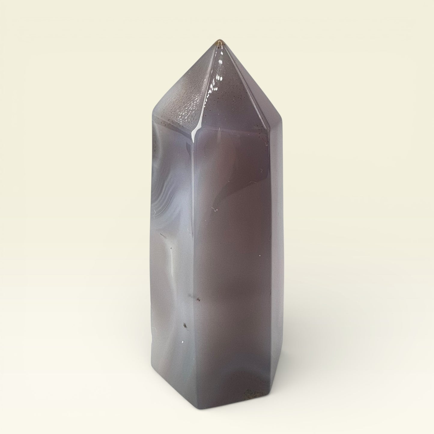 Grey Agate Druzy Tower (11.6cm)